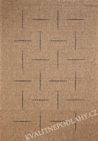 Kusový koberec FLOORLUX 160 x 230 cm černobéžový