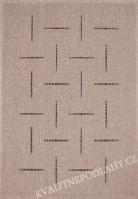 Kusový koberec FLOORLUX 60 x 110 cm šedočerný