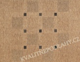 Kusový koberec FLOORLUX 80 x 150 cm černobéžový C/B 20079